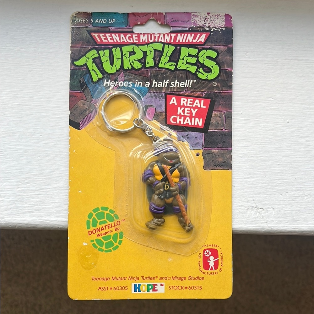 Original 90’s TMNT Keychain- Donatello